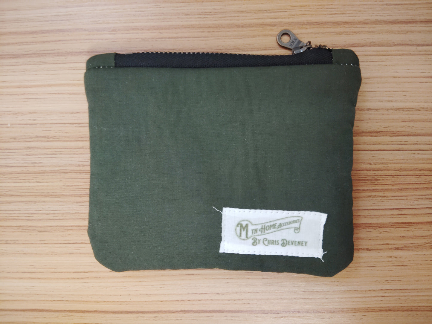 Dark Green Zip Pouch