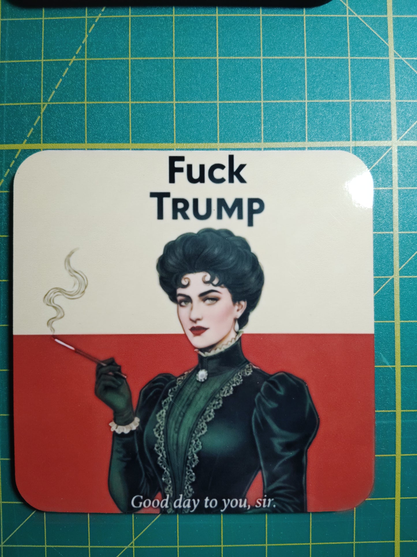 Fuck Trump- Vintage woman says it all
