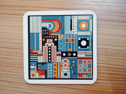 Mind Maze at Night- Vintage Coaster